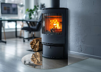 Kachel vloerplaat semi-ovale Lichte houtstructuur