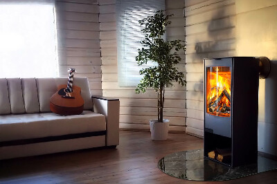 Vloerplaat openhaard semi-ovale Elegant marmerpatroon
