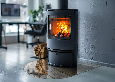Kachel vloerplaat semi-ovale Houten plank textuur