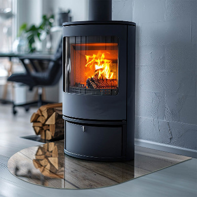 Kachel vloerplaat semi-ovale Houten plank textuur