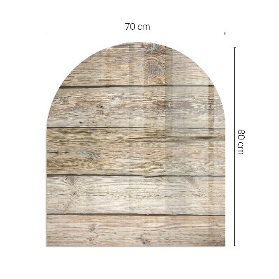 Kachel vloerplaat semi-ovale Houten plank textuur