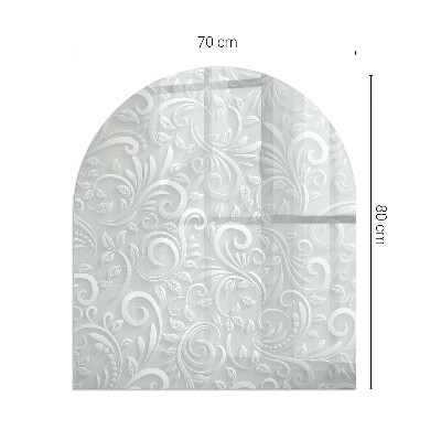 Kachel vloerplaat semi-ovale Elegant plantenpatroon