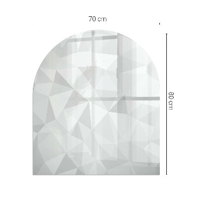 Vloerplaat openhaard semi-ovale Abstract geometrisch patroon