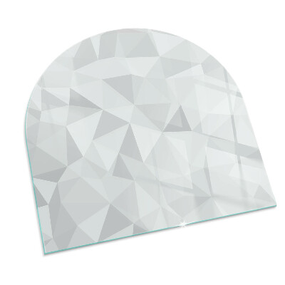 Vloerplaat openhaard semi-ovale Abstract geometrisch patroon
