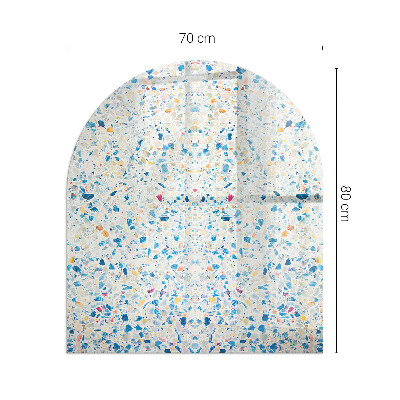 Vloerplaat openhaard semi-ovale Abstract textuurpatroon