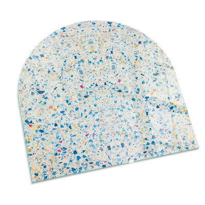 Vloerplaat openhaard semi-ovale Abstract textuurpatroon
