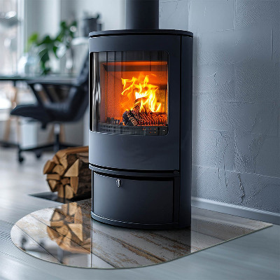 Kachel vloerplaat semi-ovale Beschadigd houten bord