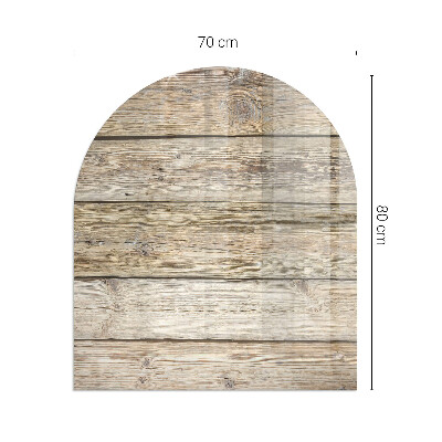 Kachel vloerplaat semi-ovale Natuurlijke houten planken