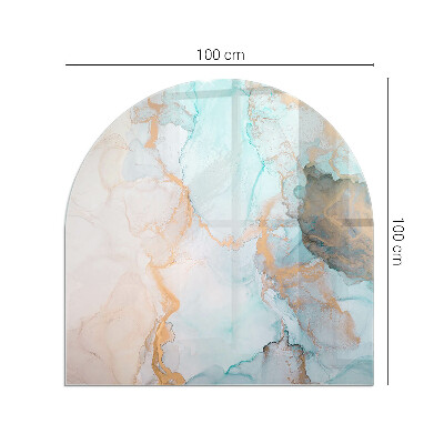 Kachel vloerplaat semi-ovale Abstract vloeistofpatroon