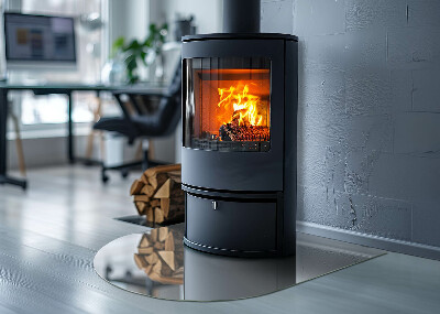 Vloerplaat openhaard semi-ovale Kleur Grijs