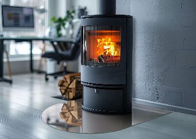 Vloerplaat openhaard semi-ovale Kleur Lichtbruin