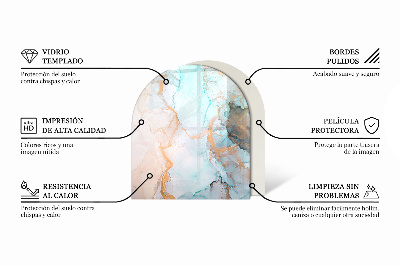 Kachel vloerplaat semi-ovale Kleur Licht Crème
