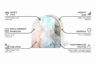 Kachel vloerplaat semi-ovale Kleur Licht Crème
