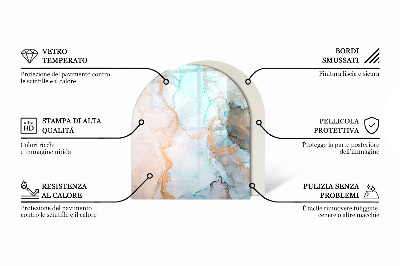 Kachel vloerplaat semi-ovale Kleur Licht Crème