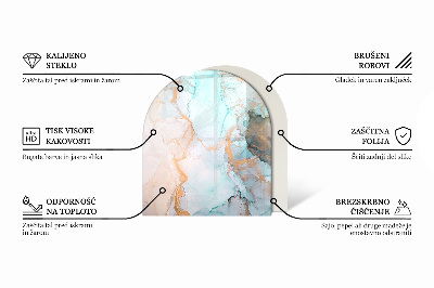 Kachel vloerplaat semi-ovale Kleur Licht Crème