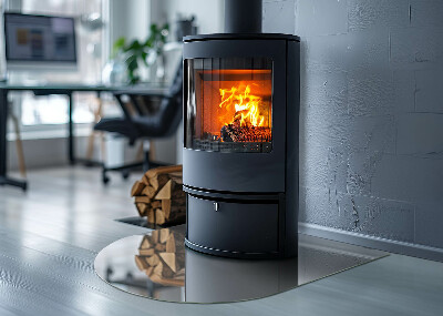 Vloerplaat openhaard semi-ovale Kleur Lichtgrijs
