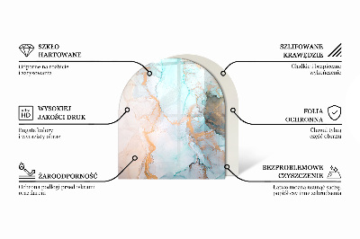 Vloerplaat openhaard semi-ovale Kleur Grijs