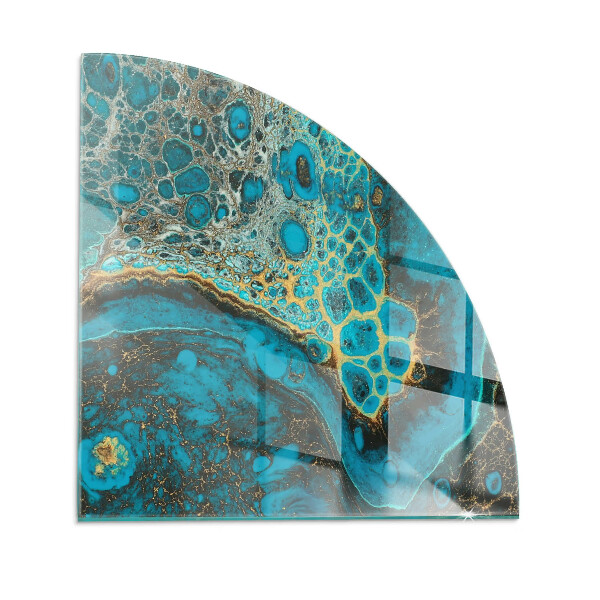 Plaat onder houtkachel kwart Abstract organisch patroon