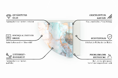 Plaat onder houtkachel kwart Abstract organisch patroon