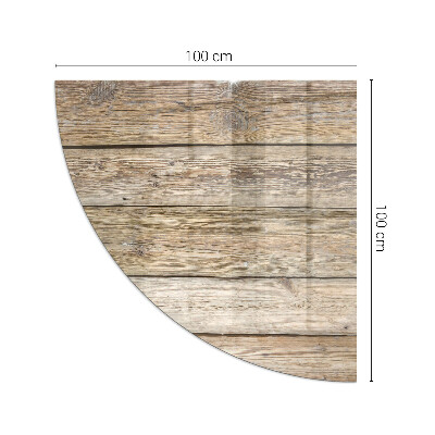Plaat onder houtkachel kwart Houten plank in de lay-out