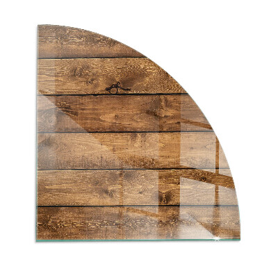 Plaat onder houtkachel kwart Houten plank met nerf