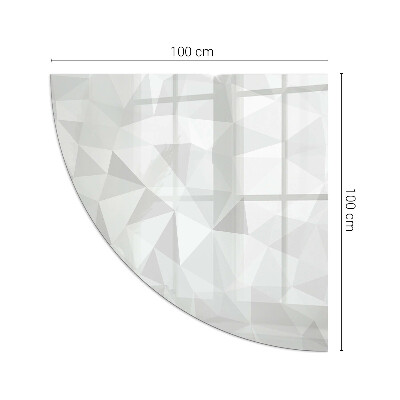 Plaat onder houtkachel kwart Abstract geometrisch patroon