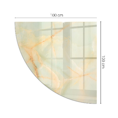 Plaat onder houtkachel kwart Abstract marmerpatroon