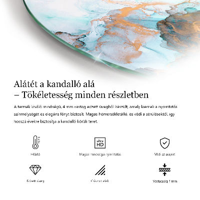 Plaat onder houtkachel kwart Kleur Olijf