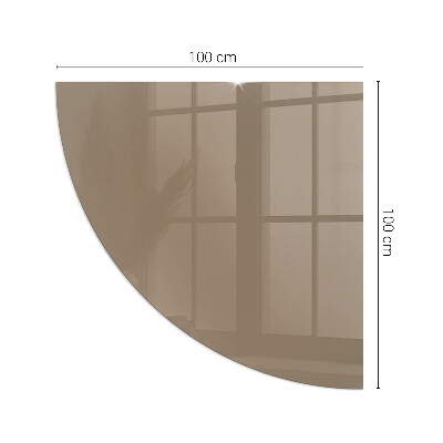 Plaat onder houtkachel kwart Kleur Bruin