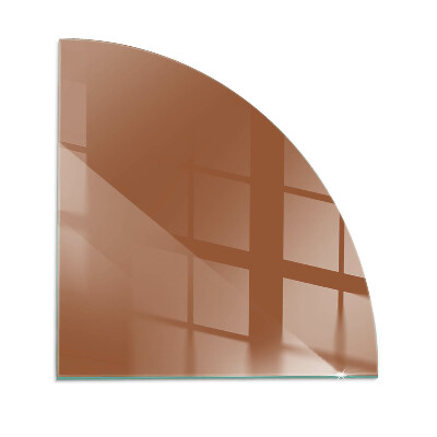 Plaat onder houtkachel kwart Kleur Bruin