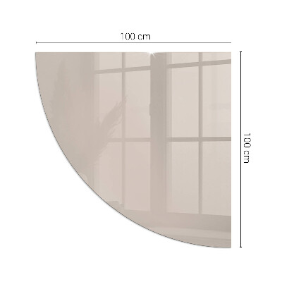 Plaat onder houtkachel kwart Kleur Lichtbruin