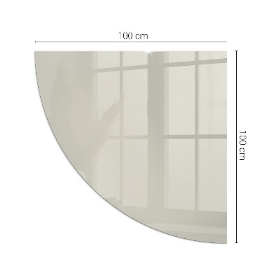 Plaat voor onder houtkachel kwart Kleur Licht Crème