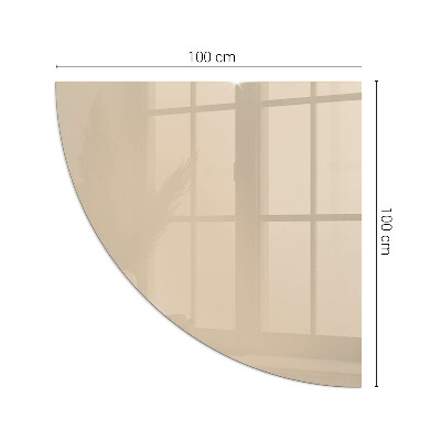 Plaat voor onder houtkachel kwart Kleur beige