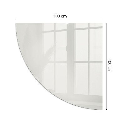 Plaat onder houtkachel kwart Kleur Grijs
