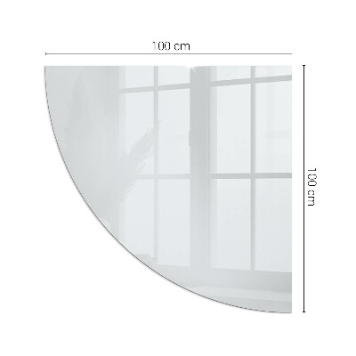 Plaat onder houtkachel kwart Kleur Lichtgrijs