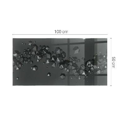 Vloerplaat voor houtkachel rechthoekig Abstracte wolk van vaste stoffen
