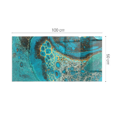 Vloerplaat voor houtkachel rechthoekig Abstract organisch patroon