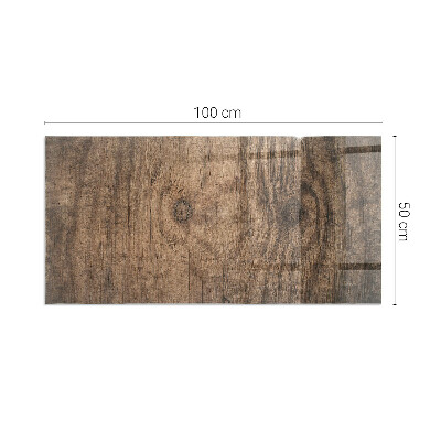 Vloerplaat voor houtkachel rechthoekig Natuurlijk houtpatroon