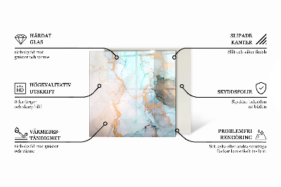 Vloerplaat voor houtkachel rechthoekig Abstract textuurpatroon