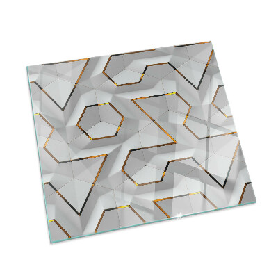 Kachel vloerplaat rechthoekige Geometrisch 3D-patroon