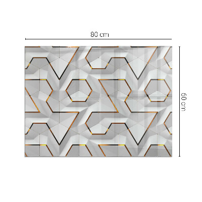 Kachel vloerplaat rechthoekige Geometrisch 3D-patroon