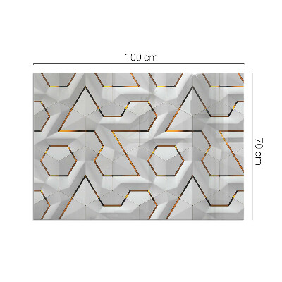 Kachel vloerplaat rechthoekige Geometrisch 3D-patroon