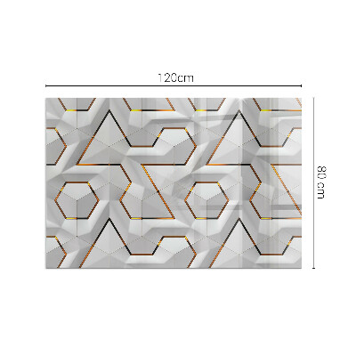 Kachel vloerplaat rechthoekige Geometrisch 3D-patroon