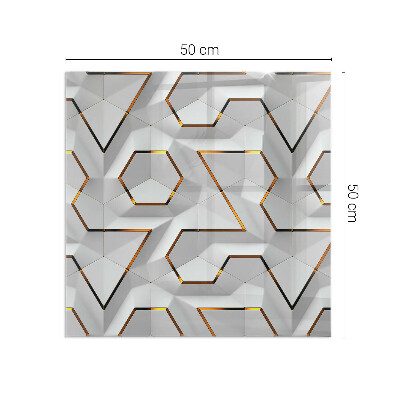 Kachel vloerplaat rechthoekige Geometrisch 3D-patroon