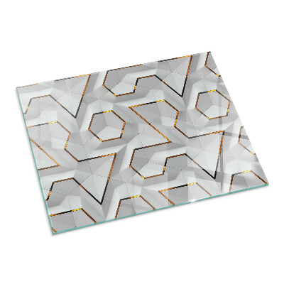 Kachel vloerplaat rechthoekige Geometrisch 3D-patroon