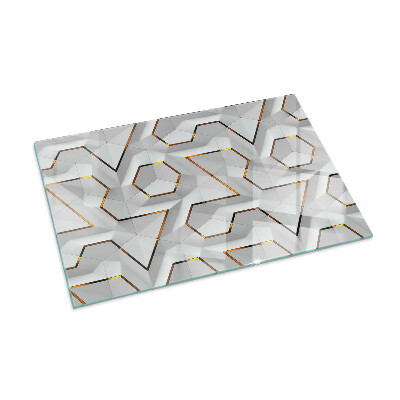 Kachel vloerplaat rechthoekige Geometrisch 3D-patroon