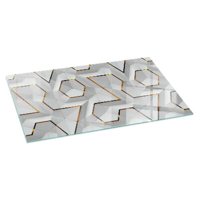 Kachel vloerplaat rechthoekige Geometrisch 3D-patroon