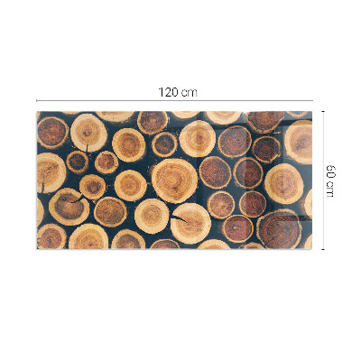 Vloerplaat voor houtkachel rechthoekig Doos met gesneden hout