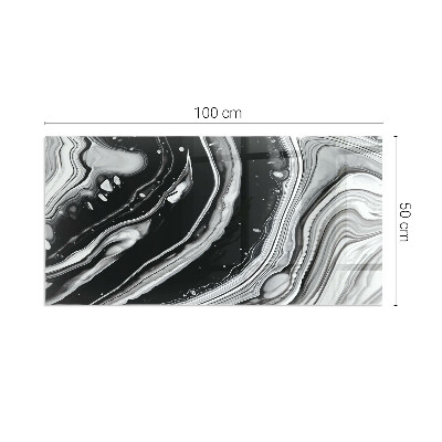 Vloerplaat voor houtkachel rechthoekig Abstracte golven en lijnen