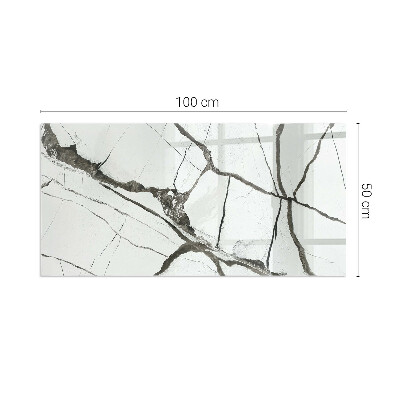 Vloerplaat voor houtkachel rechthoekig Marmeraderpatroon